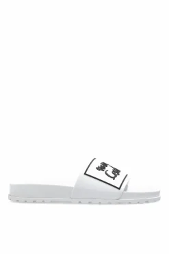 Versace Jeans Couture WHITE Rubber flip-flops with logo