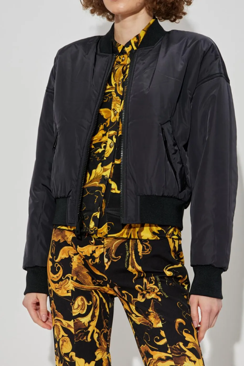 Versace Jeans Couture YELLOW Reversible bomber jacket