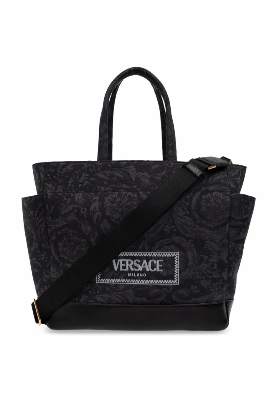 Versace Kids BLACK Bag with embroidered logo