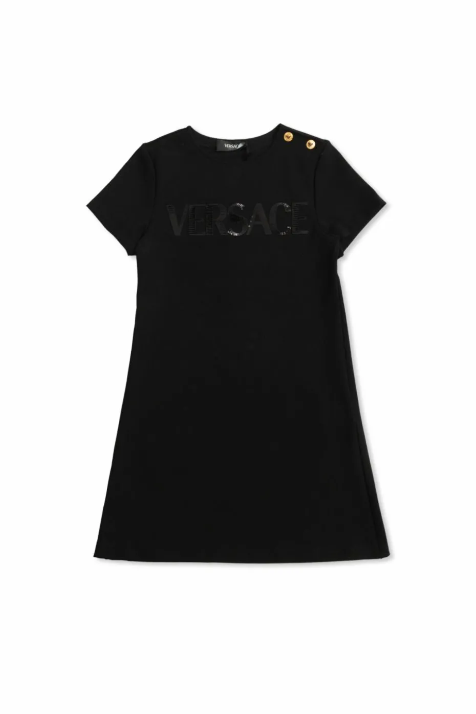 Versace Kids BLACK Dress with logo