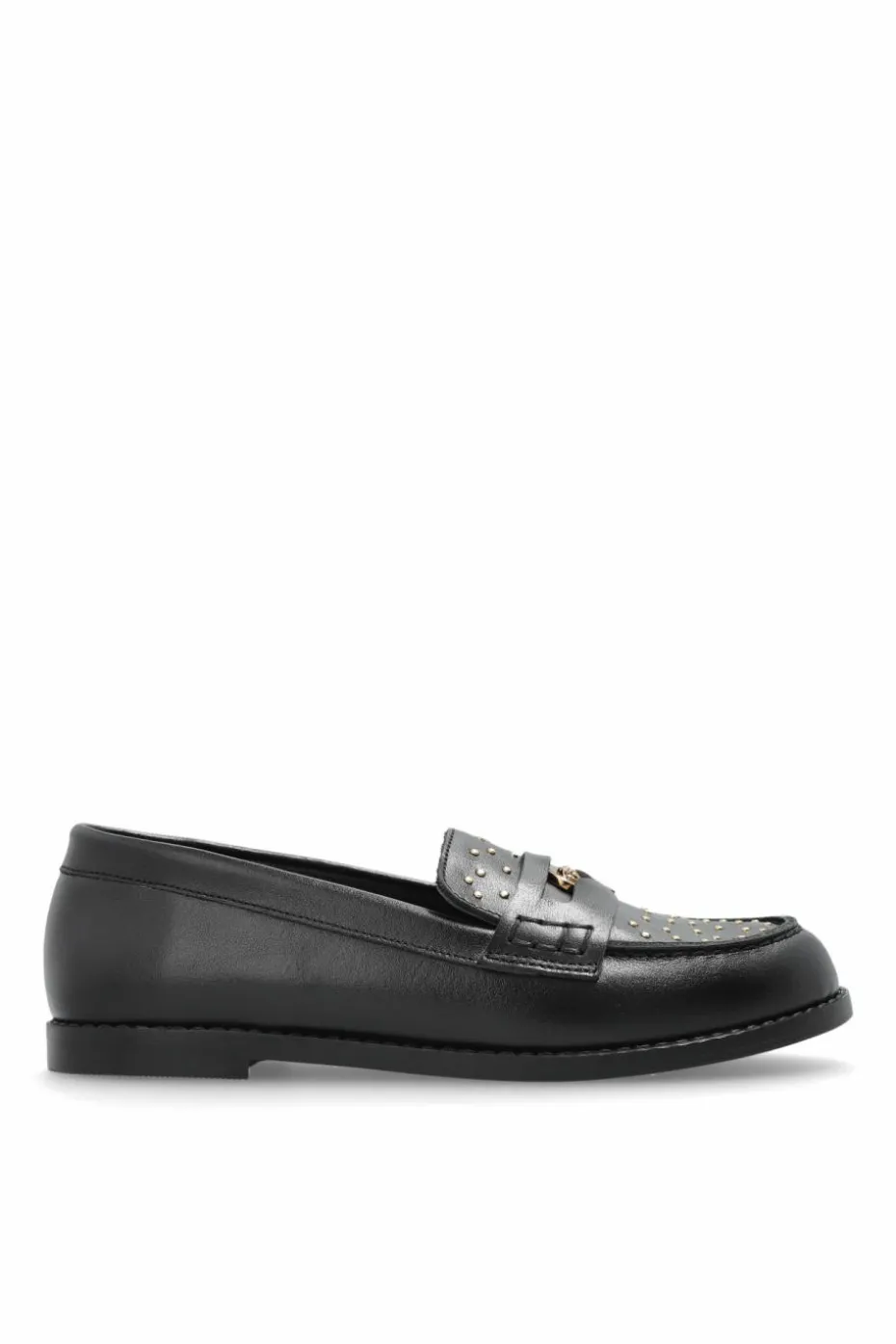 Versace Kids BLACK Leather "loafers" shoes