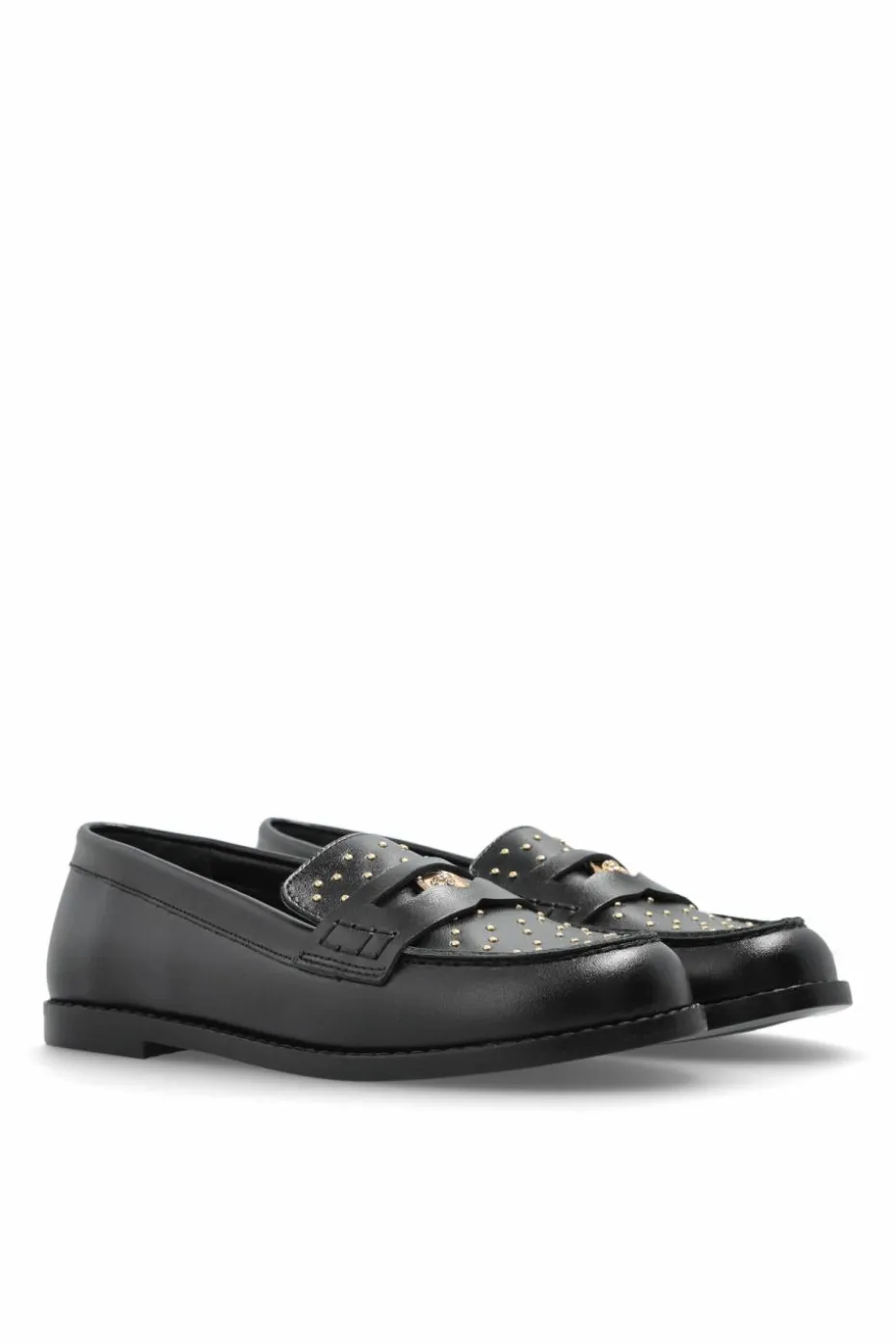Versace Kids BLACK Leather "loafers" shoes