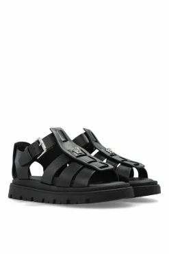 Versace Kids BLACK Platform sandals