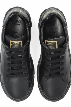 Versace Kids BLACK Sports shoes with logo