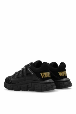 Versace Kids BLACK ‘Trigreca’ sneakers