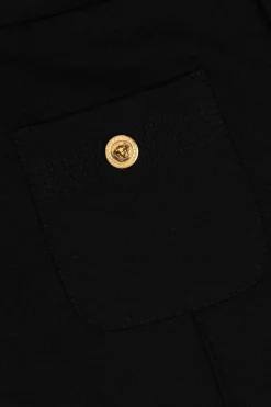 Versace Kids BLACK Trousers with stitching on the legs