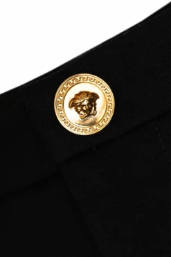 Versace Kids BLACK Trousers with stitching on the legs