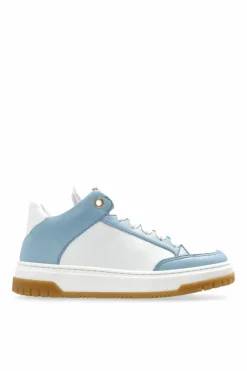Versace Kids BLUE Leather sneakers
