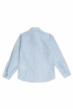 Versace Kids BLUE Shirt with embroidered logo