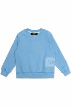 Versace Kids BLUE Sweatshirt with logo