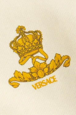 Versace Kids cream Dress with pleated skirt
