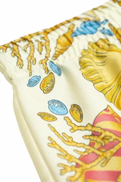 Versace Kids cream Patterned shorts