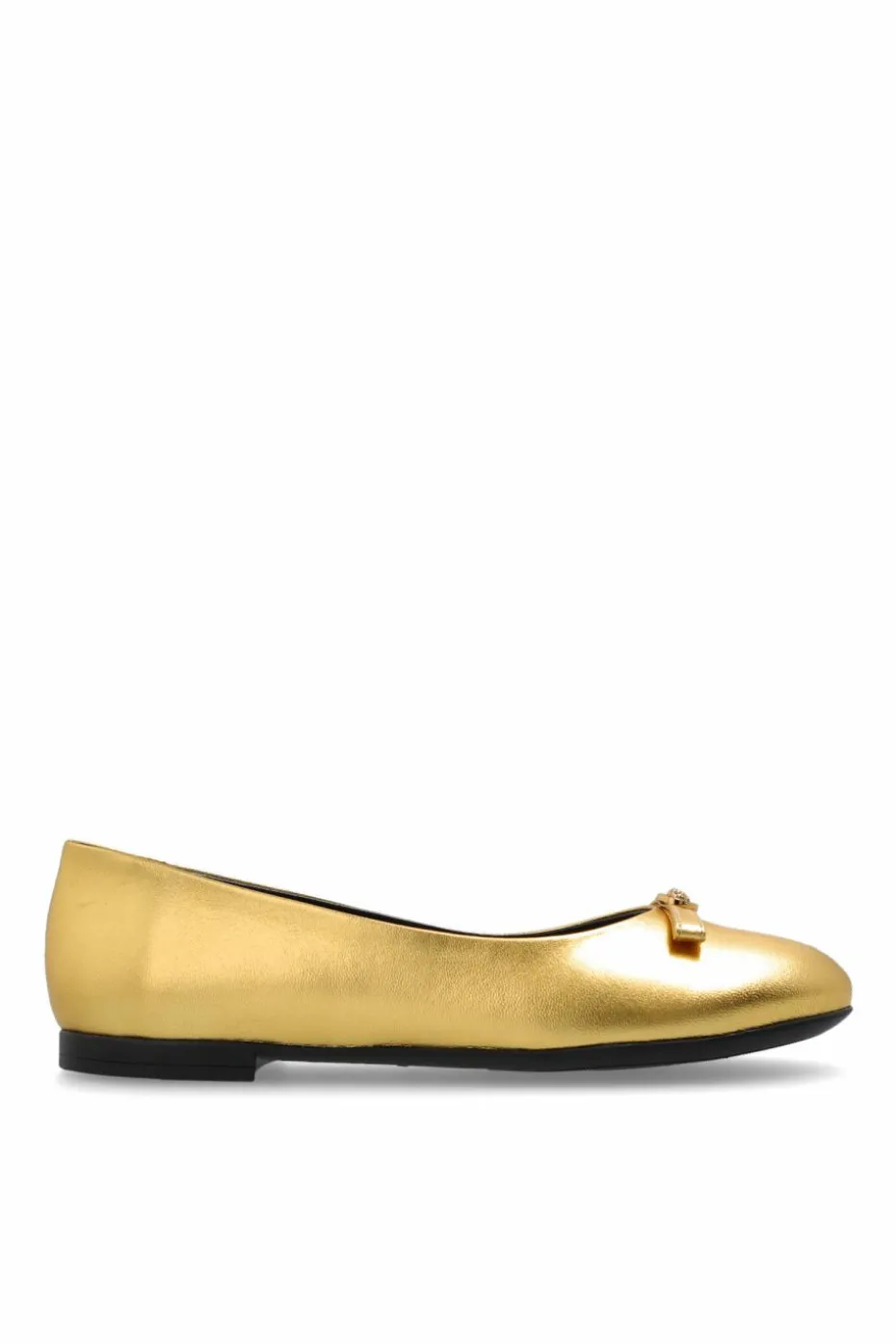 Versace Kids GOLD Leather ballet flats