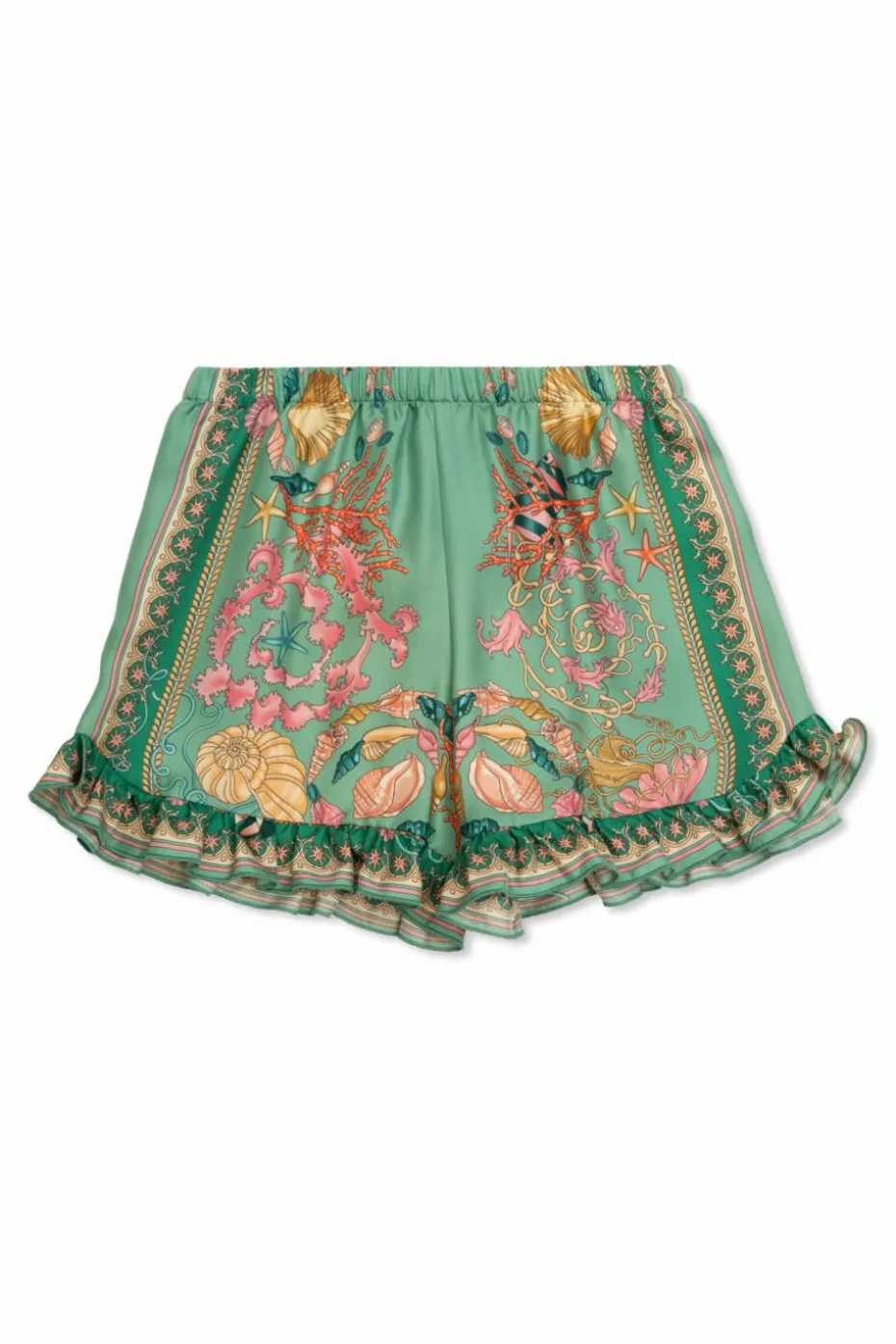 Versace Kids GREEN Patterned shorts