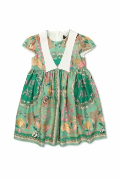 Versace Kids GREEN Silk dress