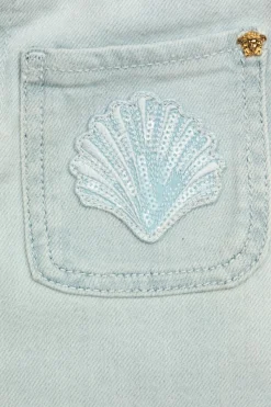 Versace Kids light blue Flared leg jeans