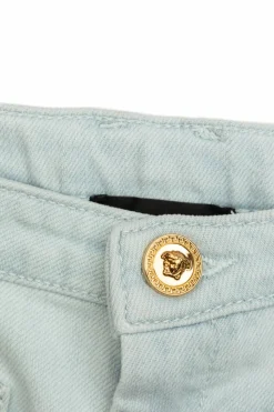Versace Kids light blue Flared leg jeans