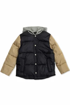 Versace Kids NAVY BLUE Insulated jacket with hood