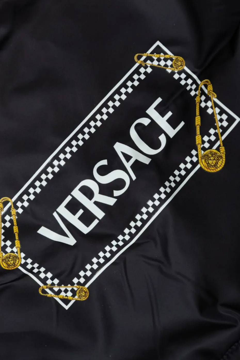 Versace Kids NAVY BLUE Insulated jacket with hood