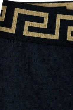 Versace Kids NAVY BLUE Leggings with logo