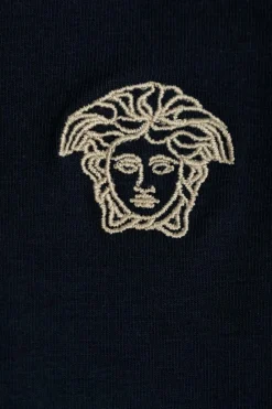 Versace Kids NAVY BLUE Leggings with logo