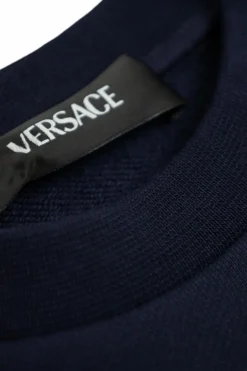 Versace Kids NAVY BLUE Sweatshirt with logo
