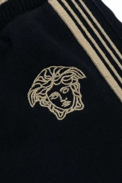 Versace Kids NAVY BLUE Sweatpants with side stripes