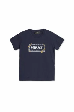 Versace Kids NAVY BLUE T-shirt with logo