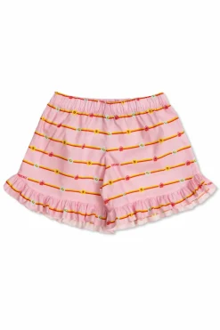 Versace Kids PINK Floral motif shorts