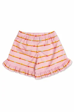 Versace Kids PINK Floral motif shorts