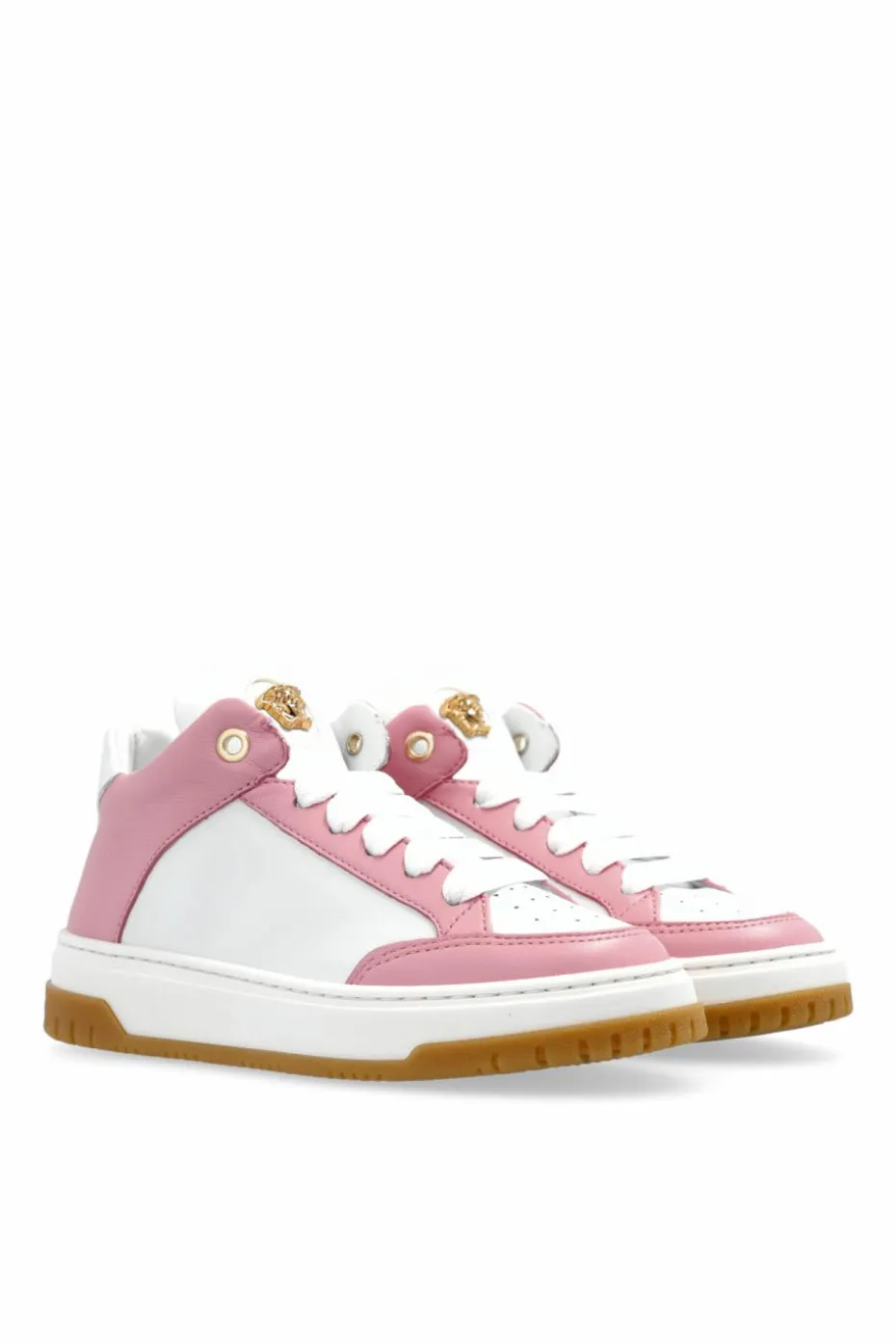 Versace Kids PINK Leather sneakers