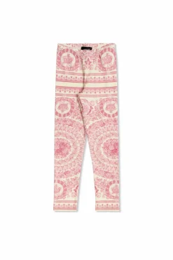 Versace Kids PINK Leggings with 'barocco' print
