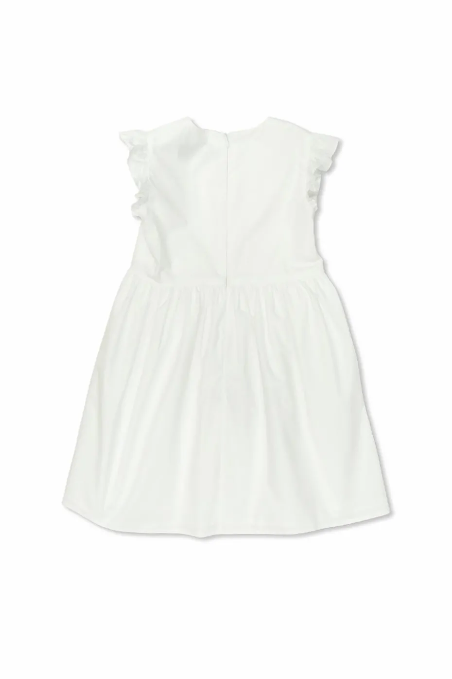 Versace Kids WHITE Cotton dress with openwork pattern