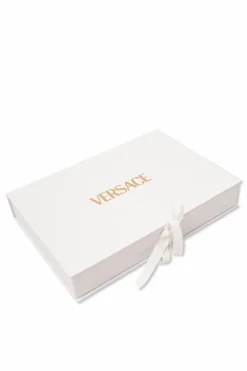 Versace Kids WHITE Set: Versace Kids baby romper and bib