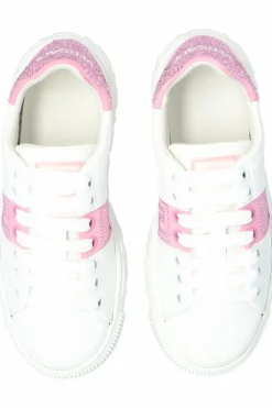 Versace Kids WHITE Sneakers with sparkling crystals