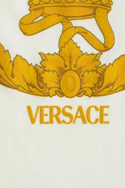 Versace Kids WHITE T-shirt with a print of the characteristic head of 