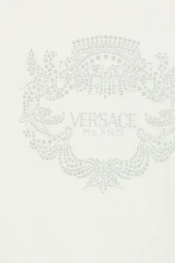 Versace Kids WHITE T-shirt with a shimmering print