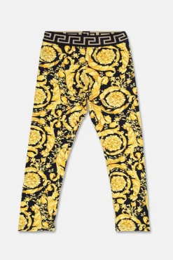 Versace Kids YELLOW Cotton leggings
