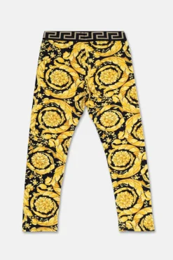 Versace Kids YELLOW Cotton leggings