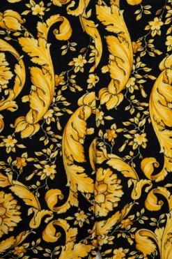 Versace Kids YELLOW Patterned leggings