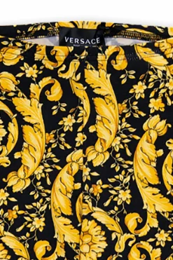 Versace Kids YELLOW Patterned leggings