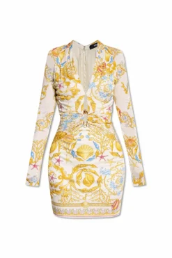 Versace MULTICOLOUR Dress with "Underwater Barocco" print