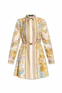 Versace MULTICOLOUR Dress with 'Underwater Barocco' print
