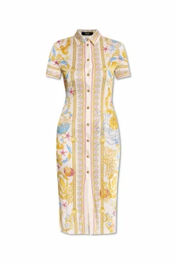 Versace MULTICOLOUR Dress with 'Barocco' print