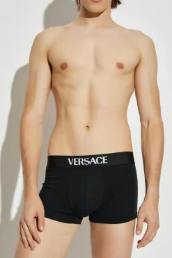 Versace MULTICOLOUR 2-pack of cotton boxers with logo
