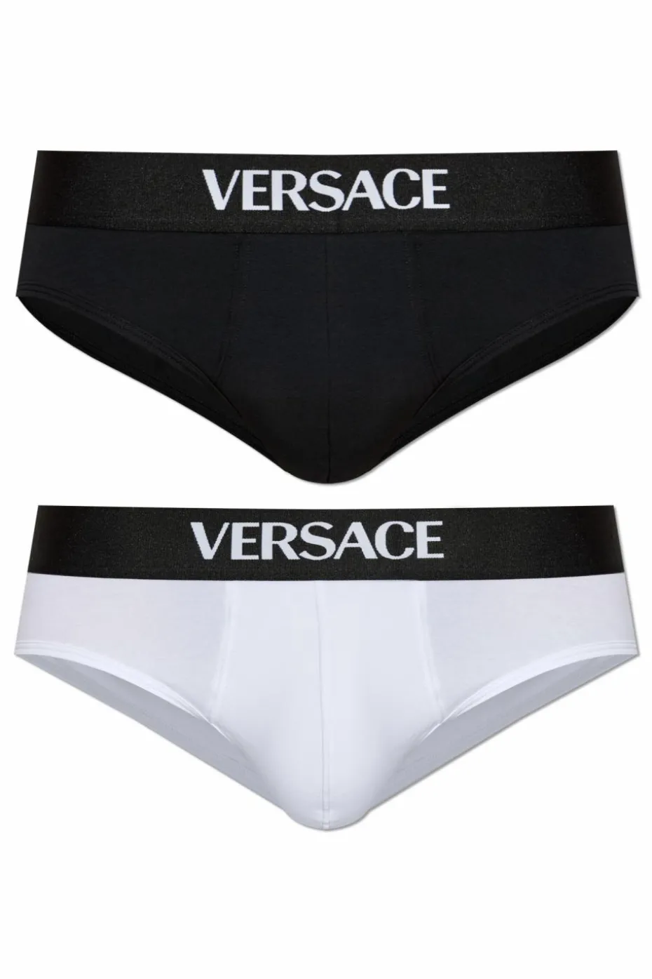 Versace MULTICOLOUR 2-pack of cotton briefs with logo