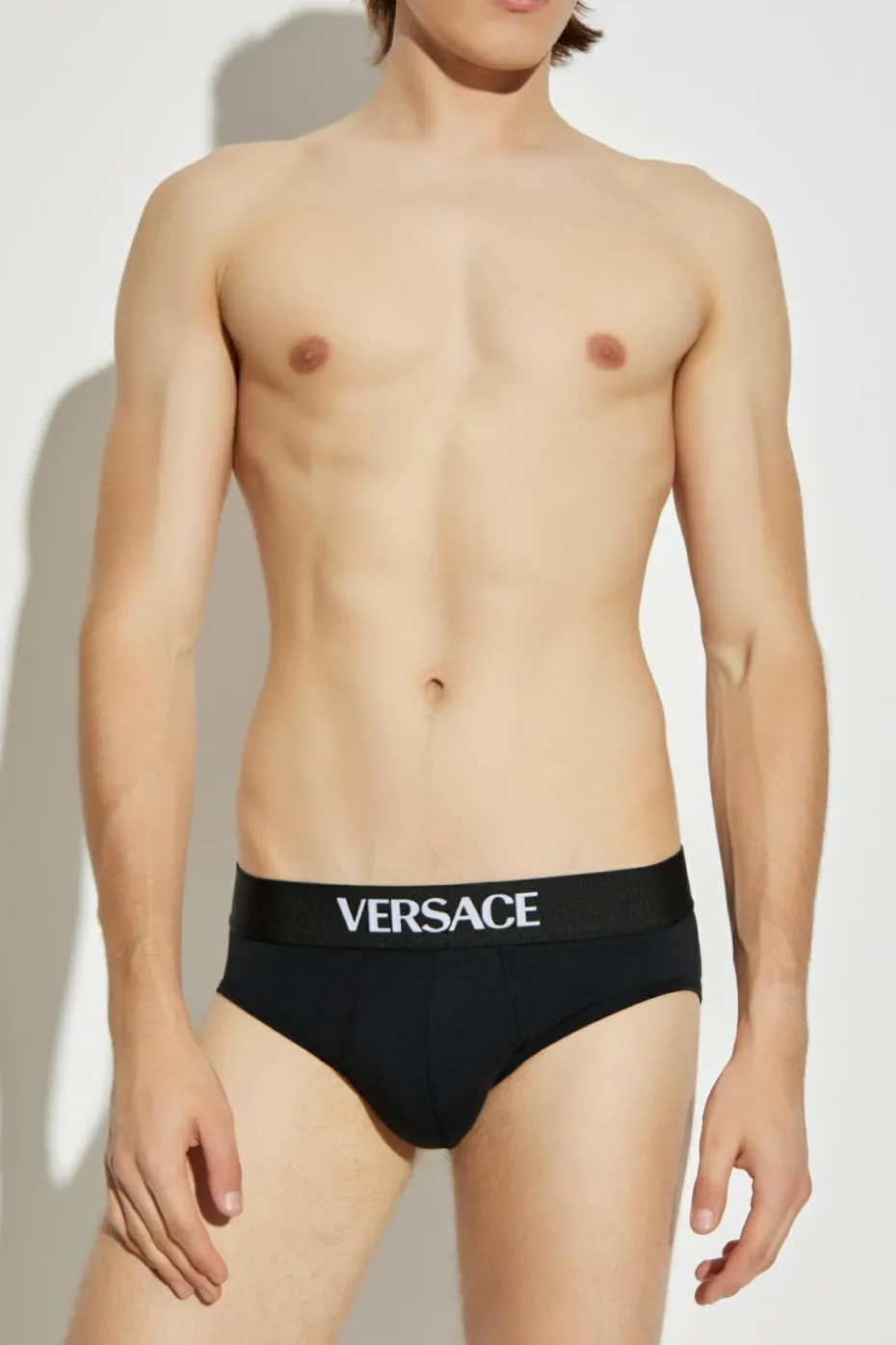 Versace MULTICOLOUR 2-pack of cotton briefs with logo