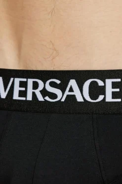 Versace MULTICOLOUR 2-pack of cotton briefs with logo