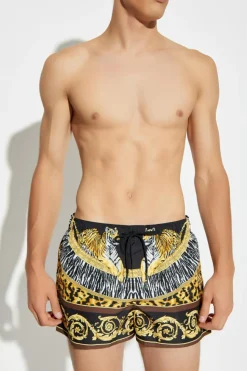 Versace MULTICOLOUR Printed swim shorts