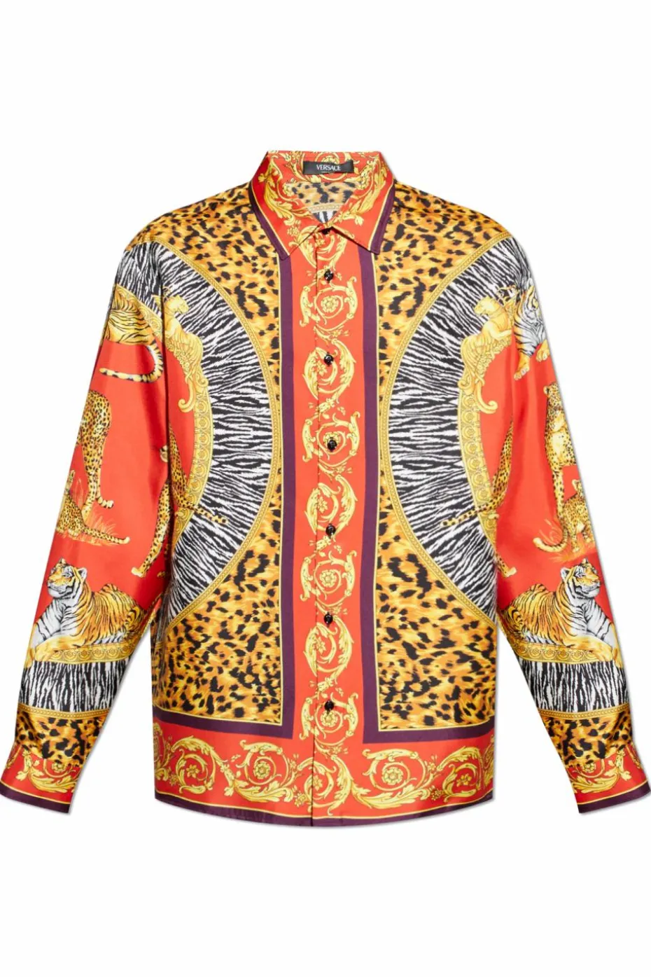Versace MULTICOLOUR Silk shirt with print